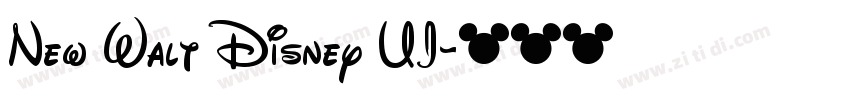New Walt Disney UI字体转换
